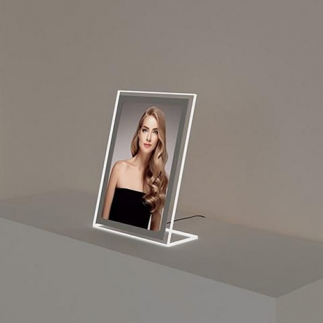 A4 Portrait & A3 Landscape Table Top LED Light Pocket Display